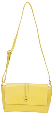 

Caprese Women Casual Yellow Leatherette Sling Bag