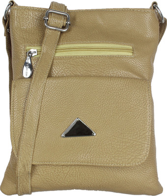 

Indian Fashion Women Formal Tan PU Sling Bag