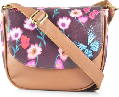 

Shaun Design Girls Casual Brown Leatherette Sling Bag