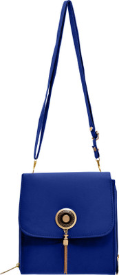 

tap fashion Women Casual Blue PU Sling Bag