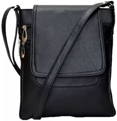 

MADASH Boys & Girls Casual Black Genuine Leather Sling Bag