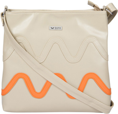 

Bern Girls Casual Beige, Orange PU Sling Bag