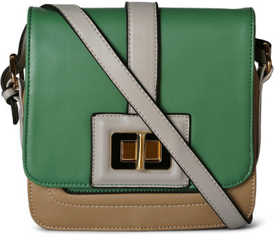 

Van Heusen Women Green Leatherette Sling Bag