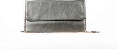 

Ketfight Women Casual Grey, Gold PU Sling Bag, Gold;grey