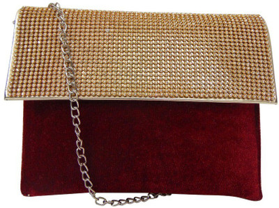

Estoss Women Evening/Party Red Silk Sling Bag