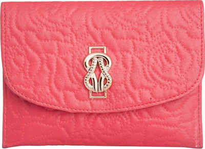 

Skyways Women Evening/Party Red Leatherette Sling Bag