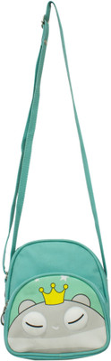 

Heels & Handles Women Casual Green Leatherette Sling Bag