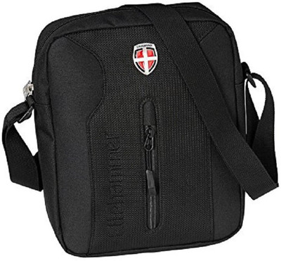 

Ellehammer Men Casual Black Polyester Sling Bag