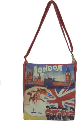 

The House of Tara Men & Women Casual Multicolor Canvas, Cotton, Polyester Sling Bag