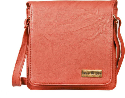 

Louise Belgium Women Casual Orange Leatherette Sling Bag