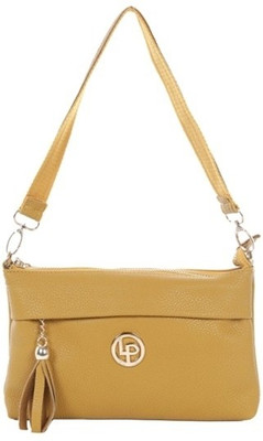 

Lino Perros Women Casual Yellow PU Sling Bag