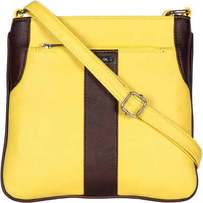 

Esbeda Women Casual Yellow Leatherette Sling Bag