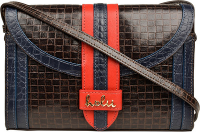 

Holii Women Casual Brown Genuine Leather Sling Bag
