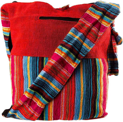 

Little India Women Casual Multicolor Jute Sling Bag