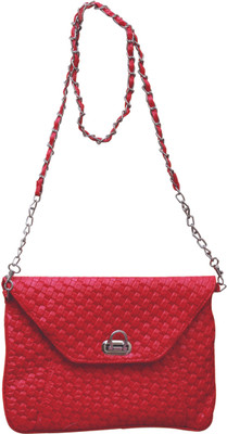 

Fostelo Women Casual Red PU Sling Bag