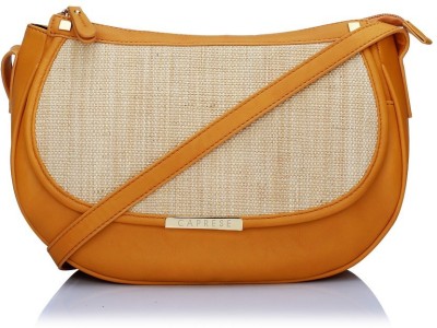 

Caprese Women Casual Yellow Leatherette Sling Bag