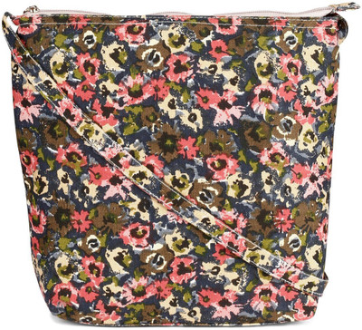 

Cappuccino Women Casual Multicolor Canvas Sling Bag