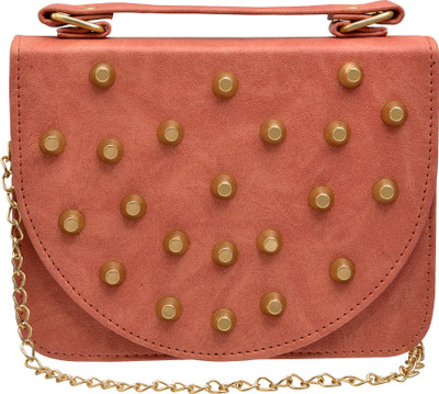 

tap fashion Women Evening/Party Pink PU Sling Bag