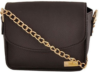 

Yelloe Women Brown PU Sling Bag