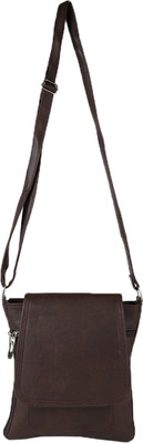 

Frosty Fashion Women Casual Brown PU Sling Bag