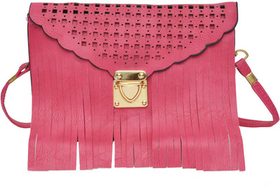 Hawai Women Evening/Party Pink PU Sling Bag
