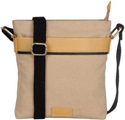 

Justanned Men Casual Beige Genuine Leather Messenger Bag