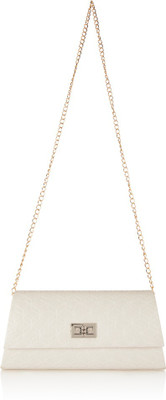 

Be Trendy Girls Evening/Party White PU Sling Bag