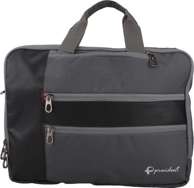 

President Men & Women Casual Grey Polyester Sling Bag