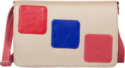 

Polki Girls Casual Beige, Multicolor Leatherette Sling Bag