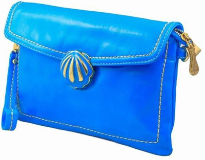 

Penguin Women Casual Blue Genuine Leather Sling Bag