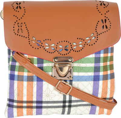 

Kleio Women Casual Multicolor Leatherette Sling Bag