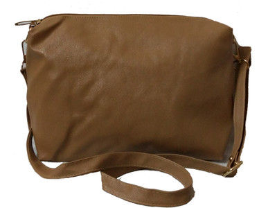 

Craveforit Girls Casual Khaki PU Sling Bag