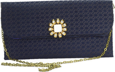

Arisha kreation Co Women Evening/Party Blue Velvet Sling Bag