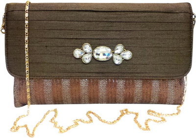 

Bhamini Party Brown Clutch