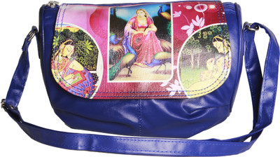 

Felicita Girls Casual Blue PU Sling Bag