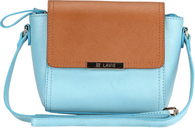 

Lavie Women Casual Blue Leatherette Sling Bag