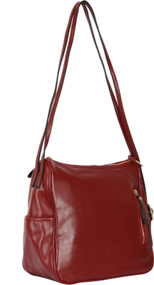 

Bagkok Girls Casual Maroon Leatherette Sling Bag