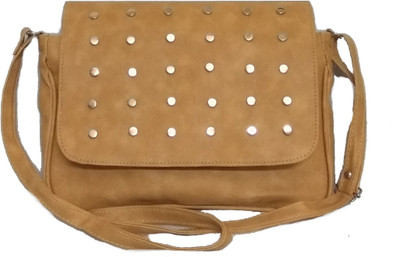 

Craveforit Girls Casual Beige PU Sling Bag