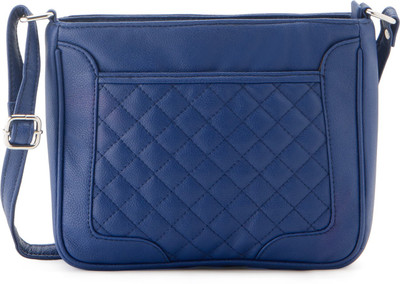 

Falah Bag Works Women Casual Blue PU Sling Bag