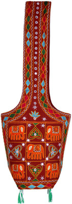 

Rajrang Women Casual Red, Orange Cotton Sling Bag, Orange;red