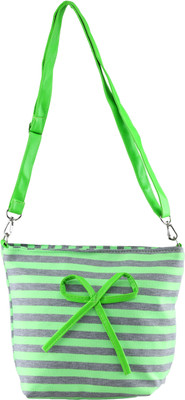 

FabSeasons Women Casual Green Cotton Sling Bag