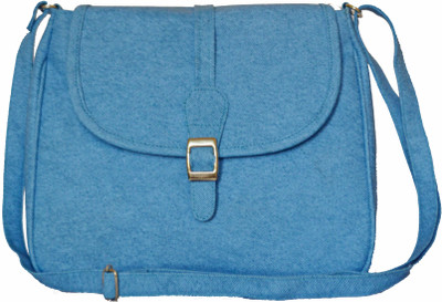 

Felicita Women Casual Blue PU Sling Bag