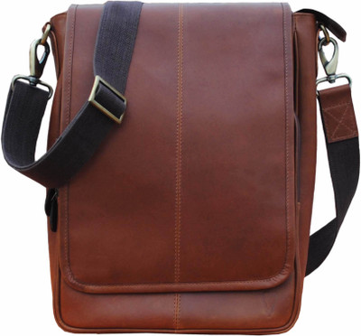

Delphi Boys Casual Brown Genuine Leather Sling Bag