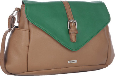 

Peperone Women Casual Brown PU Sling Bag