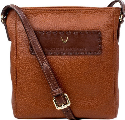 

Hidesign Women Formal Tan Genuine Leather Sling Bag