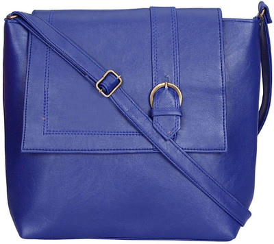 

MAEVA Women Casual Blue Rexine Sling Bag