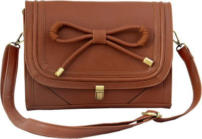 

Lychee Bags Women Casual Brown PU Sling Bag