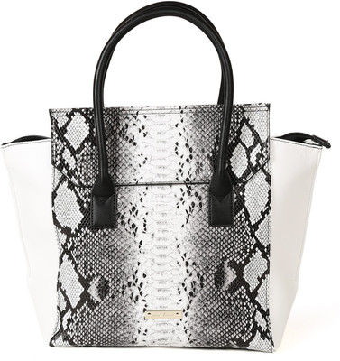 

Leanore Elizabeth Girls Casual Black, White PU Tote