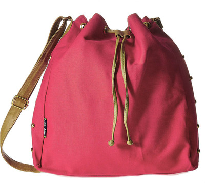 

Creative India Exports Women Casual Pink Canvas Sling Bag