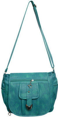 

MOOI-ZAK Women Casual Green PU Sling Bag